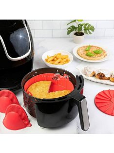   Szilikon sütőedény Air Fryer-hez, hőálló, tapadásmentes, 16 cm átmérőjű