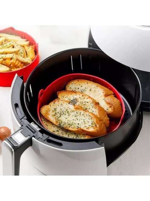 Szilikon sütőedény Air Fryer-hez, hőálló, tapadásmentes, 16 cm átmérőjű