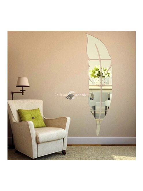 Toll alakú dekoratív tükör matrica falra vagy bútorra