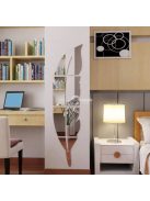 Toll alakú dekoratív tükör matrica falra vagy bútorra