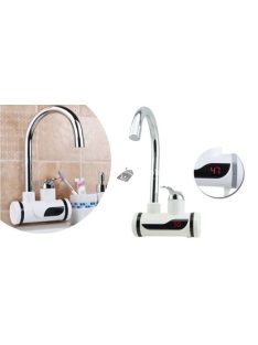   LED kijelzős átfolyós vízmelegítő fali csatlakozóval, gyors és energiatakarékos vízmelegítéshez