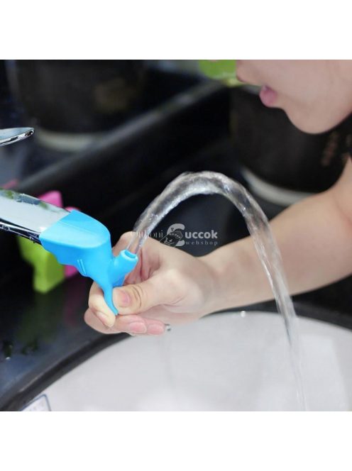 Szilikon adapter, hosszabbító csaphoz Kék - Univerzális csatlakozó fürdőszobai és kerti használatra