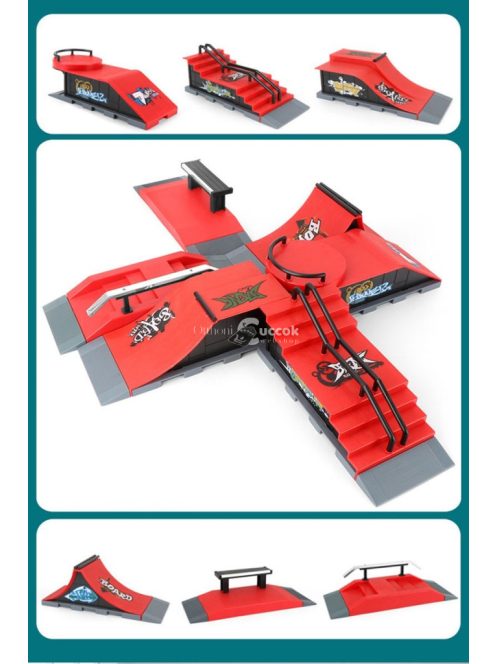 Ujj gördeszkapark rámpa - Mini Skatepark Ujjgördeszkához