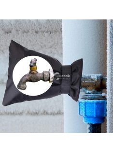 Fekete Kerti Csapra Húzható Fagyvédő Huzat