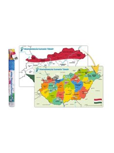   Magyarország Kaparós Térkép - Interaktív Utazási Emléktérkép Felfedezőknek és Turistáknak