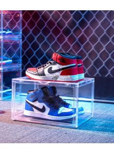   Átlátszó cipőrendszerező doboz praktikus tároláshoz és rendszerezéshez