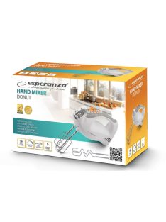   Esperanza Donut Kézi mixer 250W, erős motorral és ergonomikus kialakítással a könnyű sütéshez és főzéshez
