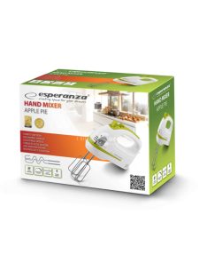   Esperanza Apple Pie Kézi Mixer 400W Konyhai Kézi Habverő és Tészta Keverő