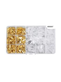   120 db-os aranyozott anya/apa csatlakozó készlet elektronikai szereléshez