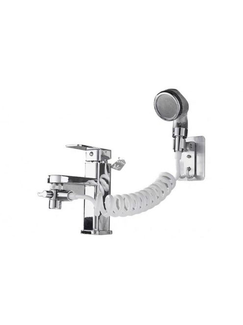 Csapra szerelhető tusolófej fürdőkádhoz és mosdókagylóhoz