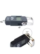 Hordozható akasztós digitális mérleg, maximum 50 kg teherbírással, utazáshoz és háztartási használatra