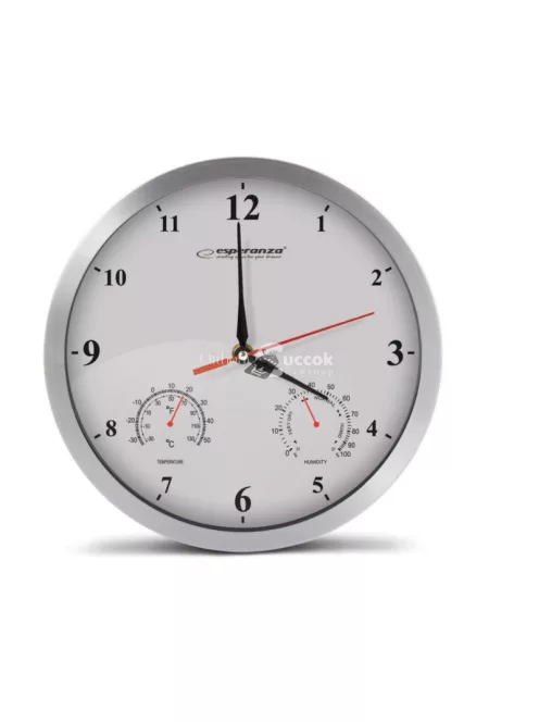 Esperanza Washington klasszikus fekete falióra elegáns megjelenéssel