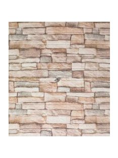   Tégla hatású dekoratív tapéta - szürke és sárga színkombinációban, beltéri faldekorációhoz