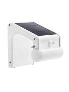 38 LED-es napelemes kültéri mozgásérzékelős fali lámpa távirányítóval, elegáns dizájnnal