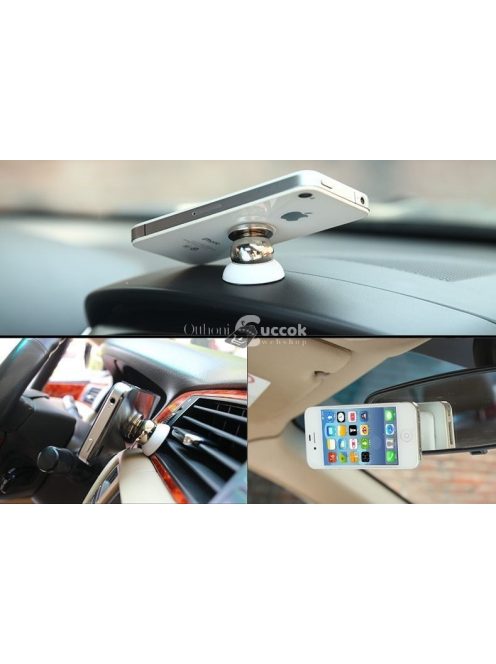 Univerzális mágneses autós telefontartó minden típusú okostelefonhoz stabil rögzítéssel