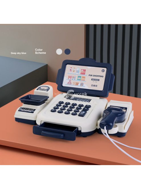 Interaktív Játék Pénztárgép Készlet Gyerekeknek - Játék Pénzzel és Hitelkártyával