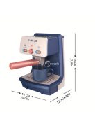 Gyerek kávéfőző játék, nude színű, szerepjátékhoz ideális