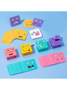 Fa Gyerekek Arc Kirakó Puzzle Építőkocka Készlet Kreatív Játékhoz