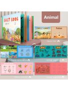 Matricás beillesztős foglalkoztató könyv puzzle játék gyerekeknek kreatív tanuláshoz