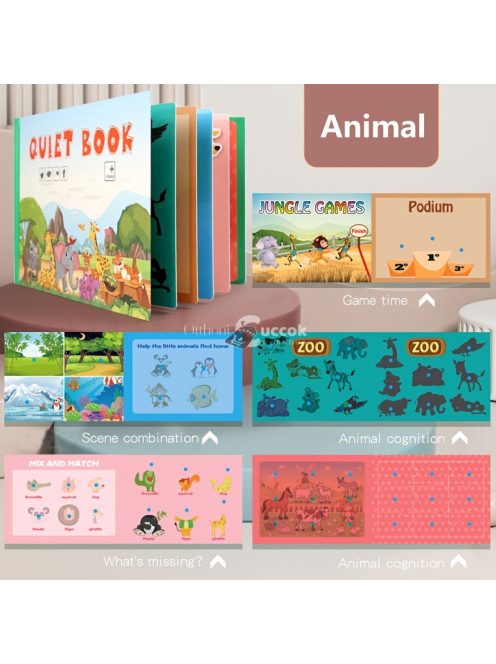 Matricás beillesztős foglalkoztató könyv puzzle játék gyerekeknek kreatív tanuláshoz