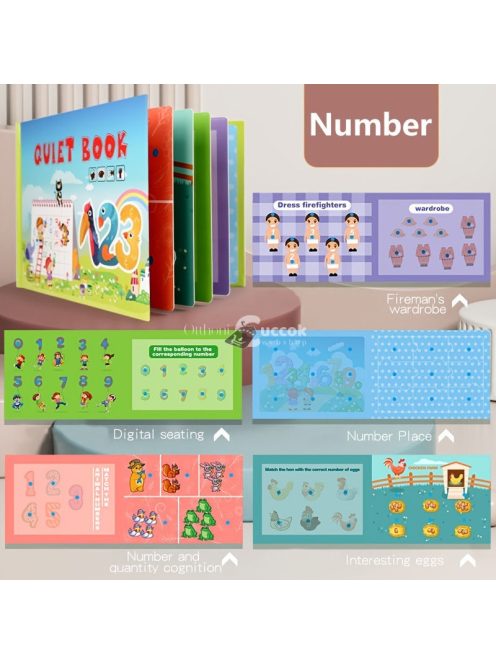 Matricás beillesztős foglalkoztató könyv puzzle játék gyerekeknek kreatív tanuláshoz