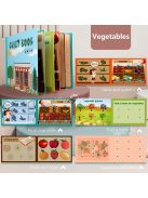 Matricás beillesztős foglalkoztató könyv puzzle játék gyerekeknek kreatív tanuláshoz