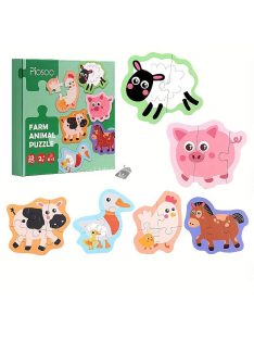   Koaics Színes Állatos Kirakó Játék Kisgyermekeknek Fejlesztő Puzzle