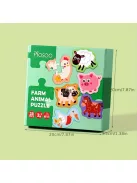 Koaics Színes Állatos Kirakó Játék Kisgyermekeknek Fejlesztő Puzzle