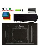 Akril szálból készült puzzle szőnyeg tároló táskával, praktikus kirakós rendszerező megoldás