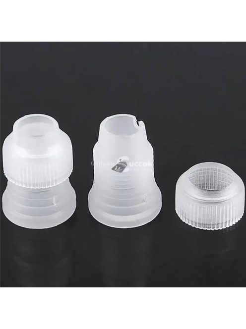 10 Darab Habzsák Díszítőfej Tortadíszítéshez és Cukrászati Dekorációhoz