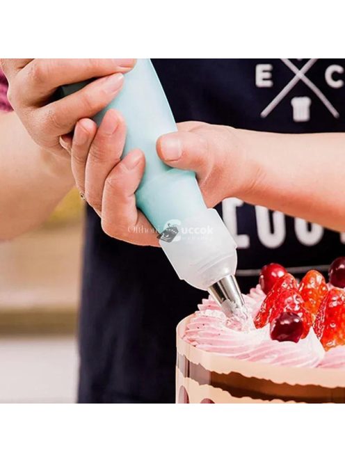 10 Darab Habzsák Díszítőfej Tortadíszítéshez és Cukrászati Dekorációhoz