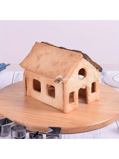 10 darabos Rozsdamentes Acél Karácsonyi Süteményszaggató Készlet - Ünnepi Sütikiszúró Formák Gyűjteménye