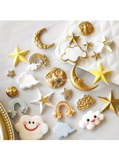   3D Csillag Alakú Szilikon Öntőforma Sütéshez és Kézműves Projektekhez