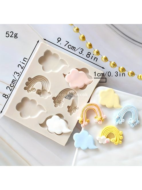 3D Csillag Alakú Szilikon Öntőforma Sütéshez és Kézműves Projektekhez