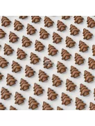 Mini karácsonyfa alakú szilikon csokoládé öntőforma sütéshez és dekoráláshoz