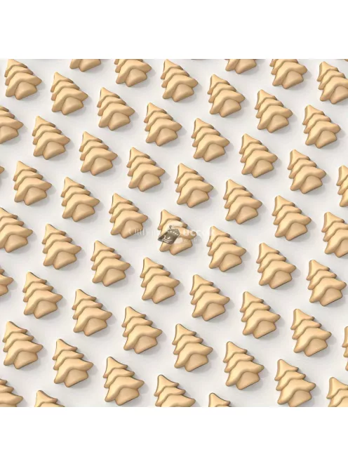 Mini karácsonyfa alakú szilikon csokoládé öntőforma sütéshez és dekoráláshoz