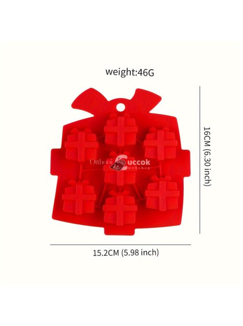 Karácsonyi témájú szilikon sütőforma - Kreatív ajándék alakú sütőformák süteményekhez és édességekhez