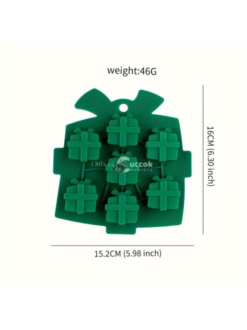 Karácsonyi témájú szilikon sütőforma - Kreatív ajándék alakú sütőformák süteményekhez és édességekhez