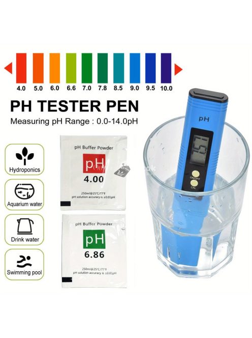 AquaPro digitális pH és TDS mérő akváriumokhoz - Pontos vízminőség ellenőrzésére