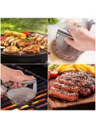 Rozsdamentes acél hamburgerprés Smash burger készítéshez, tartós és könnyen tisztítható kialakítással