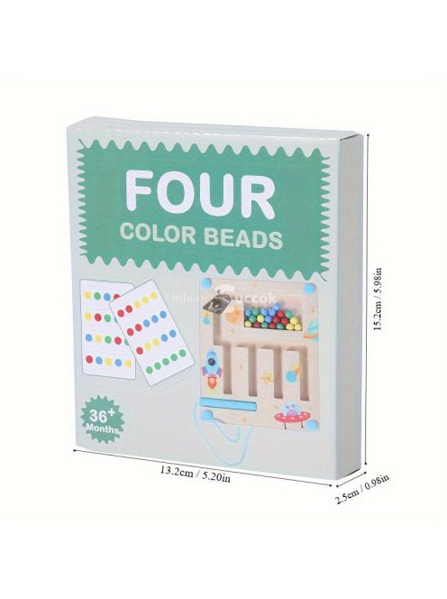 Interaktív családi társasjáték négy színnel és stratégiai elemekkel