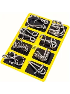   Fém logikai kirakós játék készlet felnőtteknek és gyerekeknek