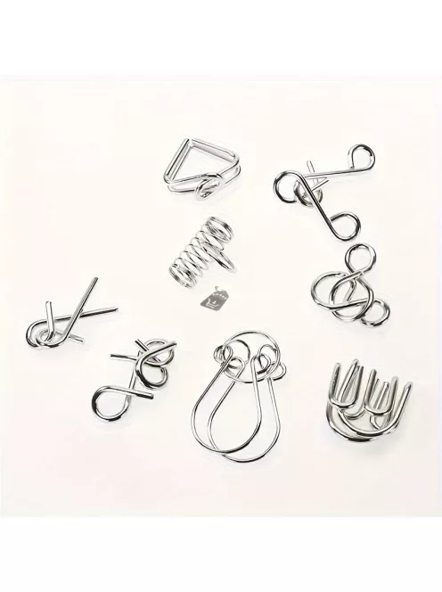 Fém logikai kirakós játék készlet felnőtteknek és gyerekeknek