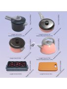 65db-os Gyermek Konyhai Játékkészlet Szerepjátékhoz