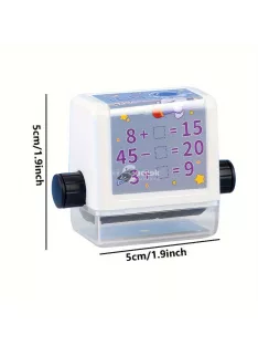   2db Matematikai Összeadás és Kivonás Oktatási Pecsét Készlet + Tinta