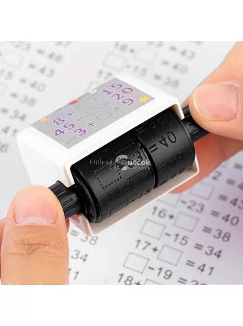 2db Matematikai Összeadás és Kivonás Oktatási Pecsét Készlet + Tinta