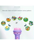 32 Mintás Zseblámpa Projektor rózsaszín - Gyerekeknek szánt kivetítő zseblámpa 1 darabos, 4 vetítőkártyával