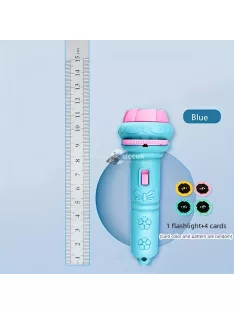   32 Mintás Zseblámpa Projektor rózsaszín - Gyerekeknek szánt kivetítő zseblámpa 1 darabos, 4 vetítőkártyával