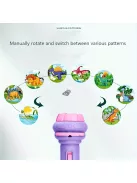 32 Mintás Zseblámpa Projektor rózsaszín - Gyerekeknek szánt kivetítő zseblámpa 1 darabos, 4 vetítőkártyával
