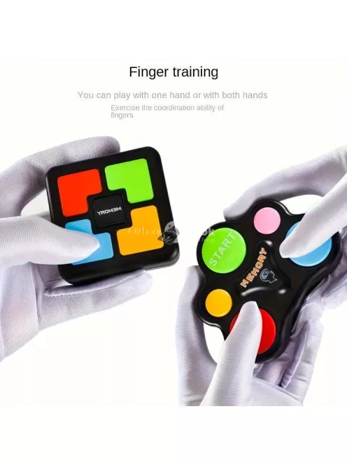 Négyzet Alakú Memóriajátékgép Gyerekeknek és Felnőtteknek, Szórakoztató Fejlesztő Játék